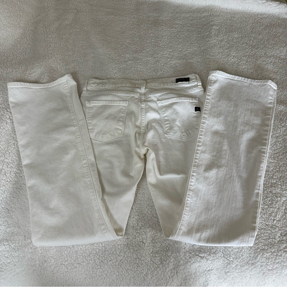 Citizens of Humanity Amber #263 stretch White Flare Boho Festival Jeans Size 29 - Picture 6 of 11
